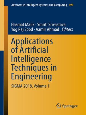 cover image of Applications of Artificial Intelligence Techniques in Engineering